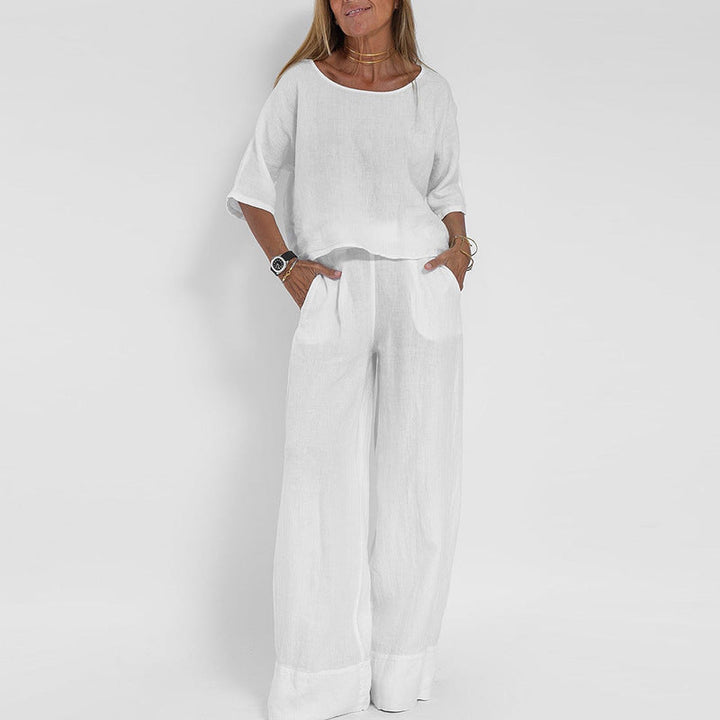 Ensemble Pantalon Large Femme