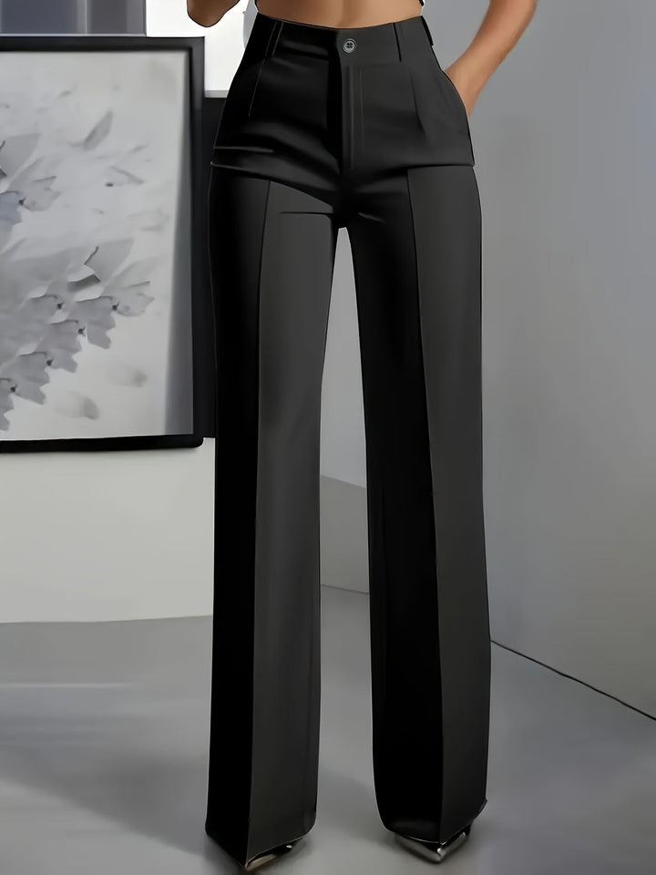 Pantalon Large Taille Haute Femme