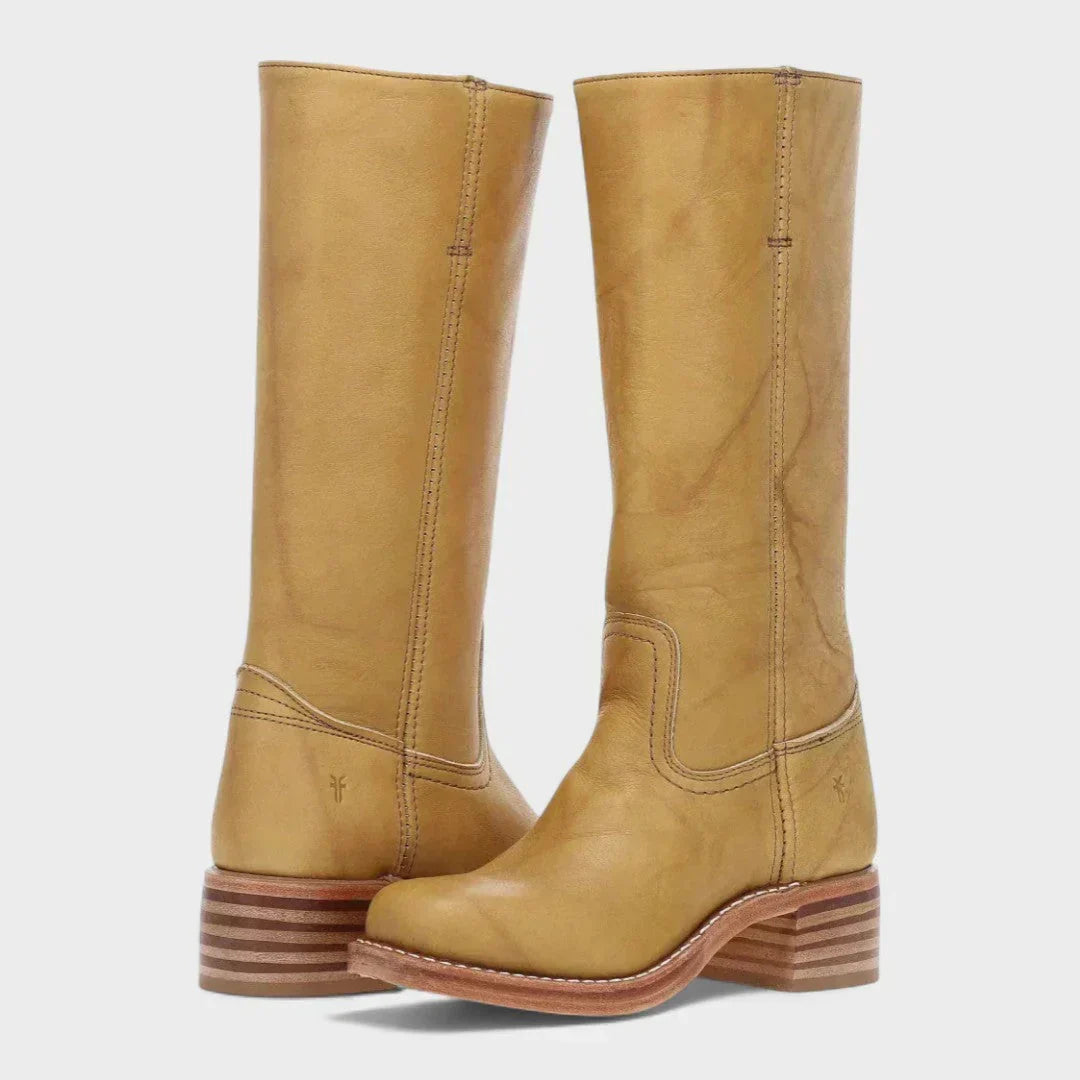 Bottes Hautes À Talon Carré Femme