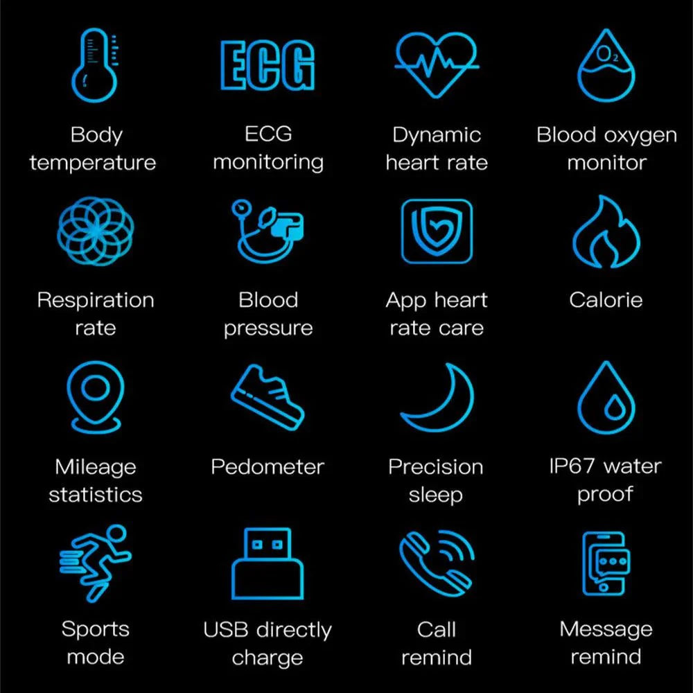 Bracelet Connecté avec Écran de Suivi Santé