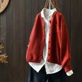 Cardigan Boutonné À Coupe Ample Femme