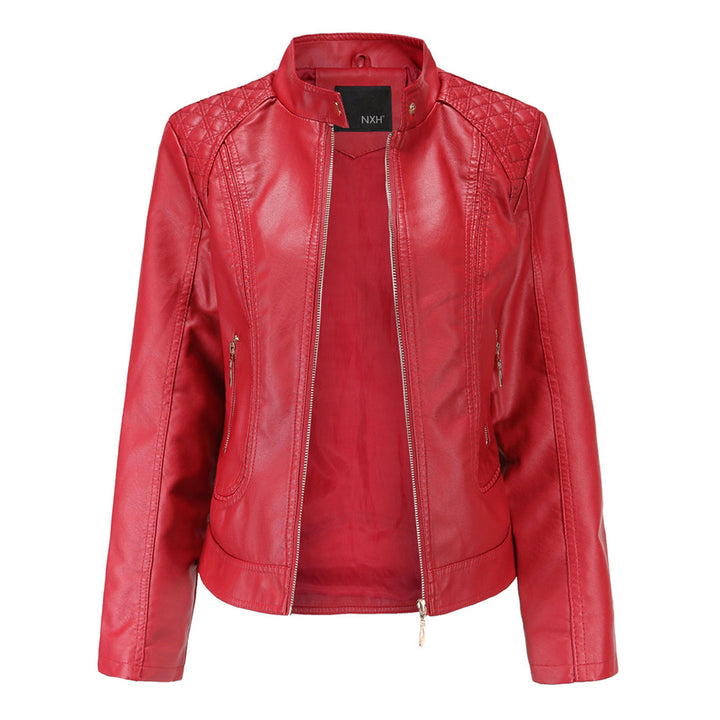 Veste Courte Col Montant Matelassé Femme