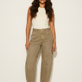 Women's Loose-Fit Rounded-Leg Pants