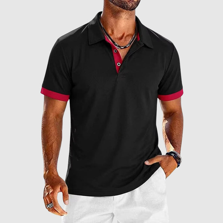 Polo à Détails Contrastés Homme