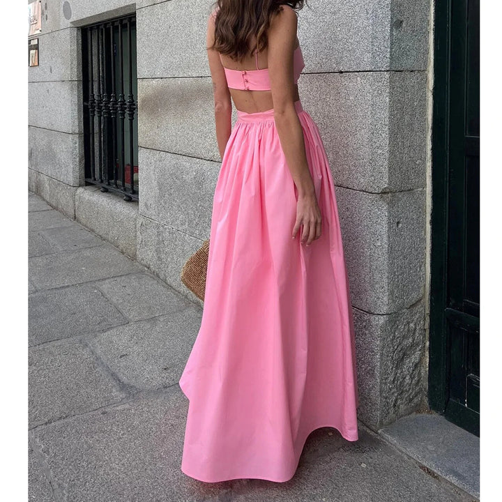 Ensemble Jupe Longue et Top Court Femme