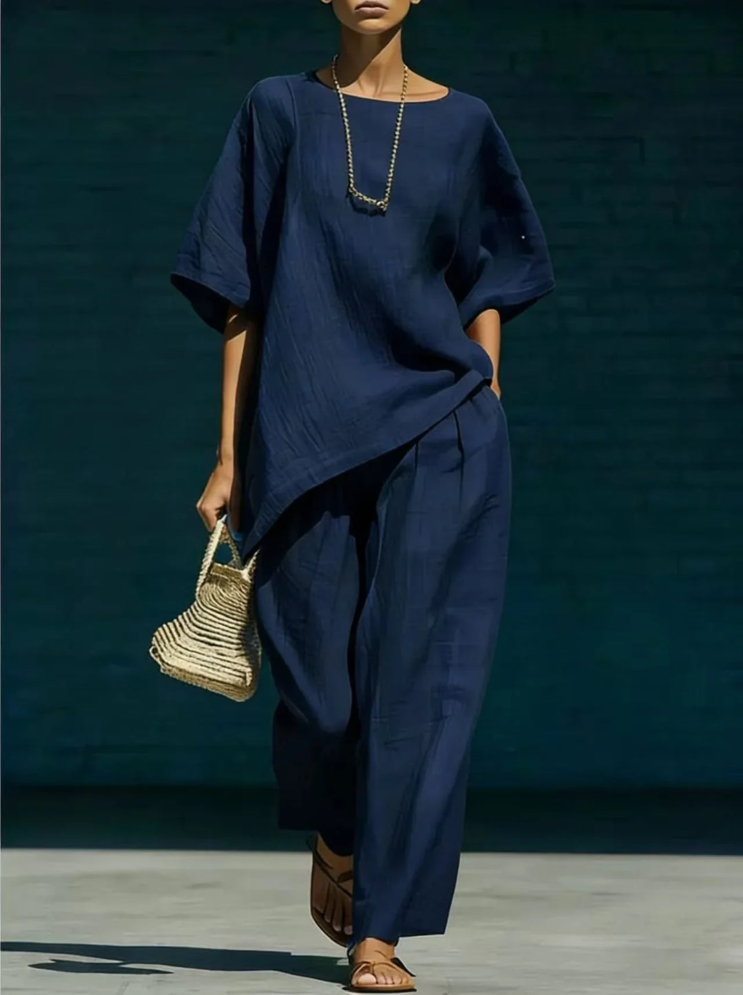 Ensemble Haut Ample et Pantalon Femme