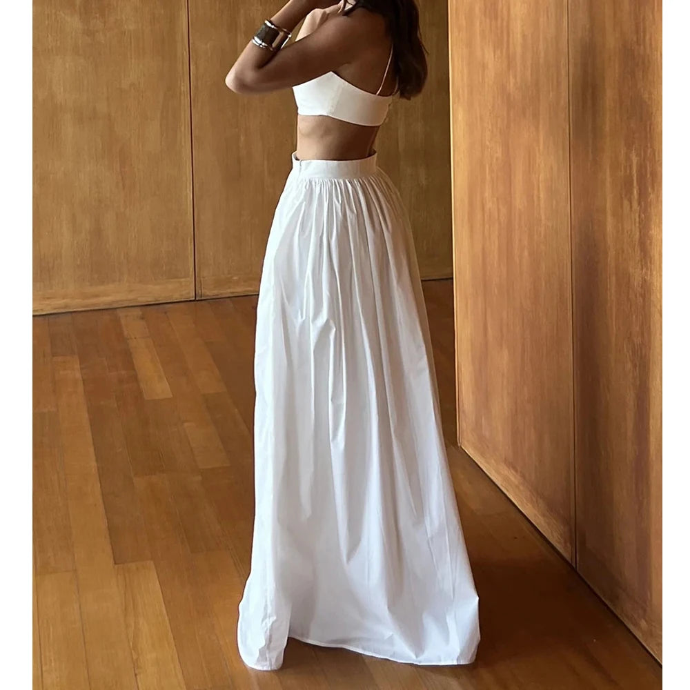 Ensemble Jupe Longue et Top Court Femme