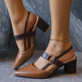 Women's Elegant Block Heel Pumps