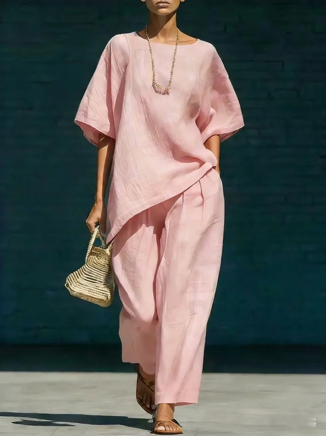Ensemble Haut Ample et Pantalon Femme