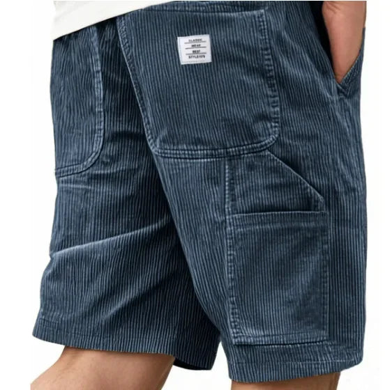 Short Cargo En Velours Côtelé Homme