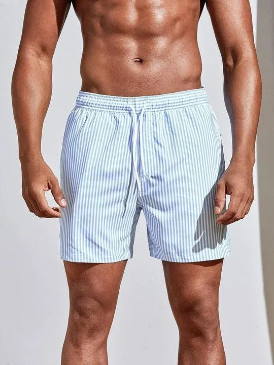 Short de Bain Rayé Homme