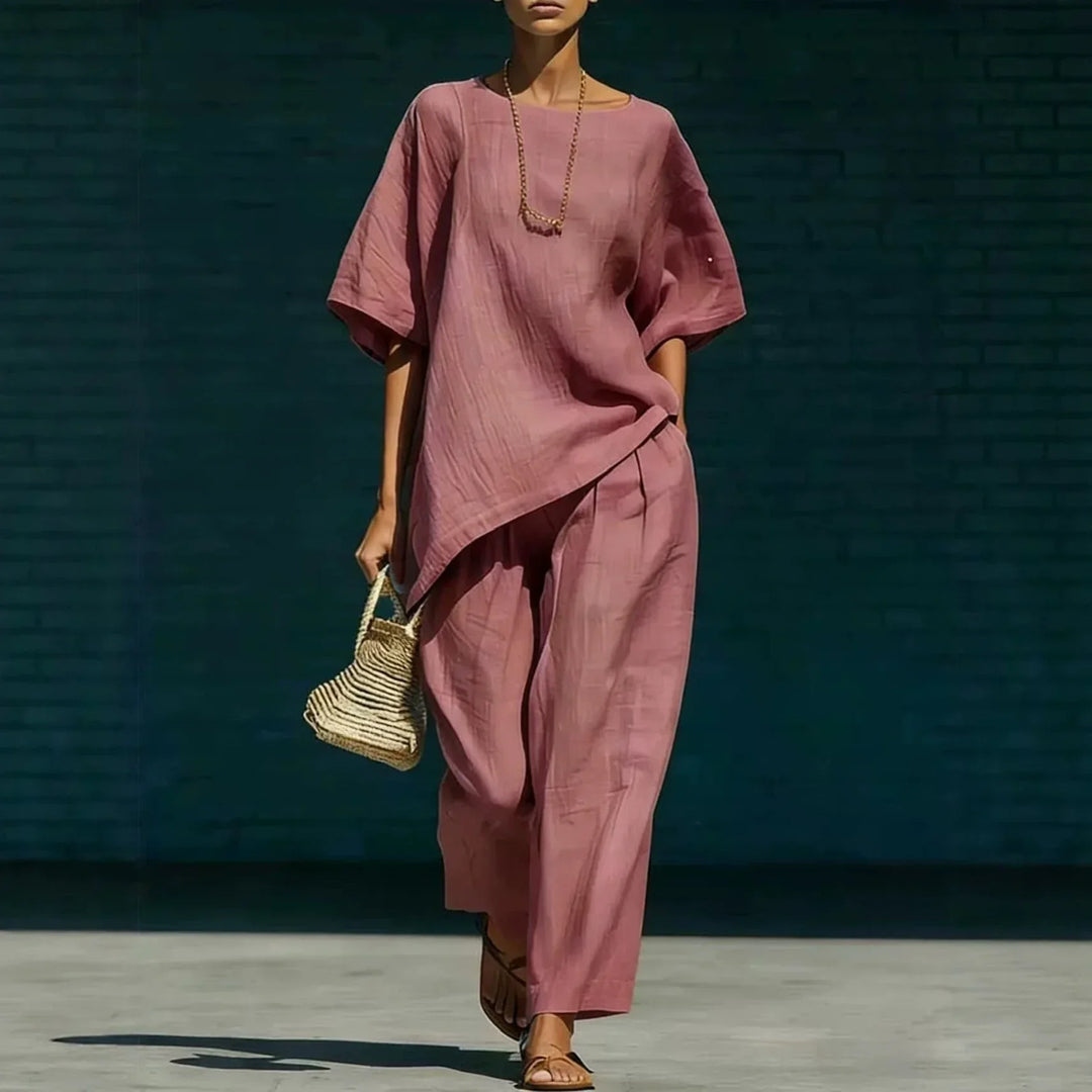 Ensemble Haut Ample et Pantalon Femme
