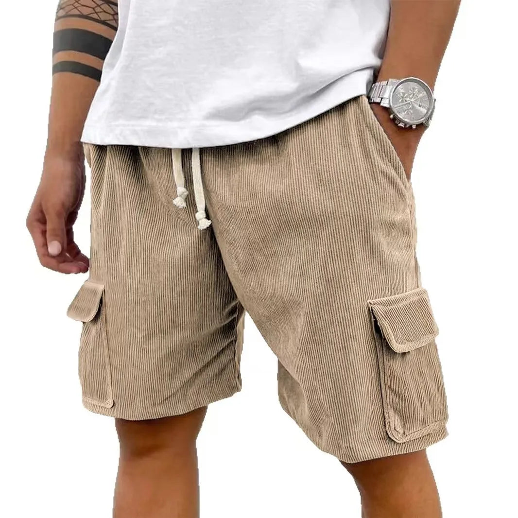 Short Cargo à Taille Élastiquée Homme