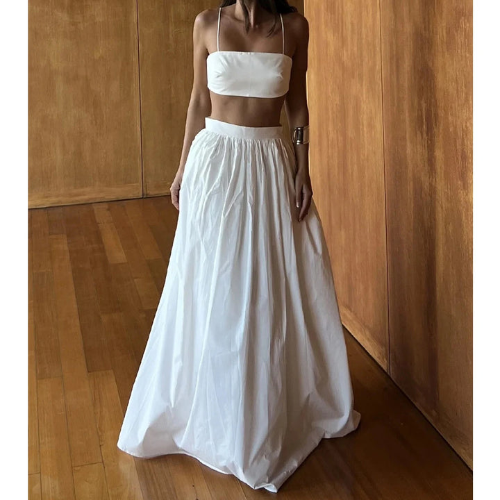 Ensemble Jupe Longue et Top Court Femme