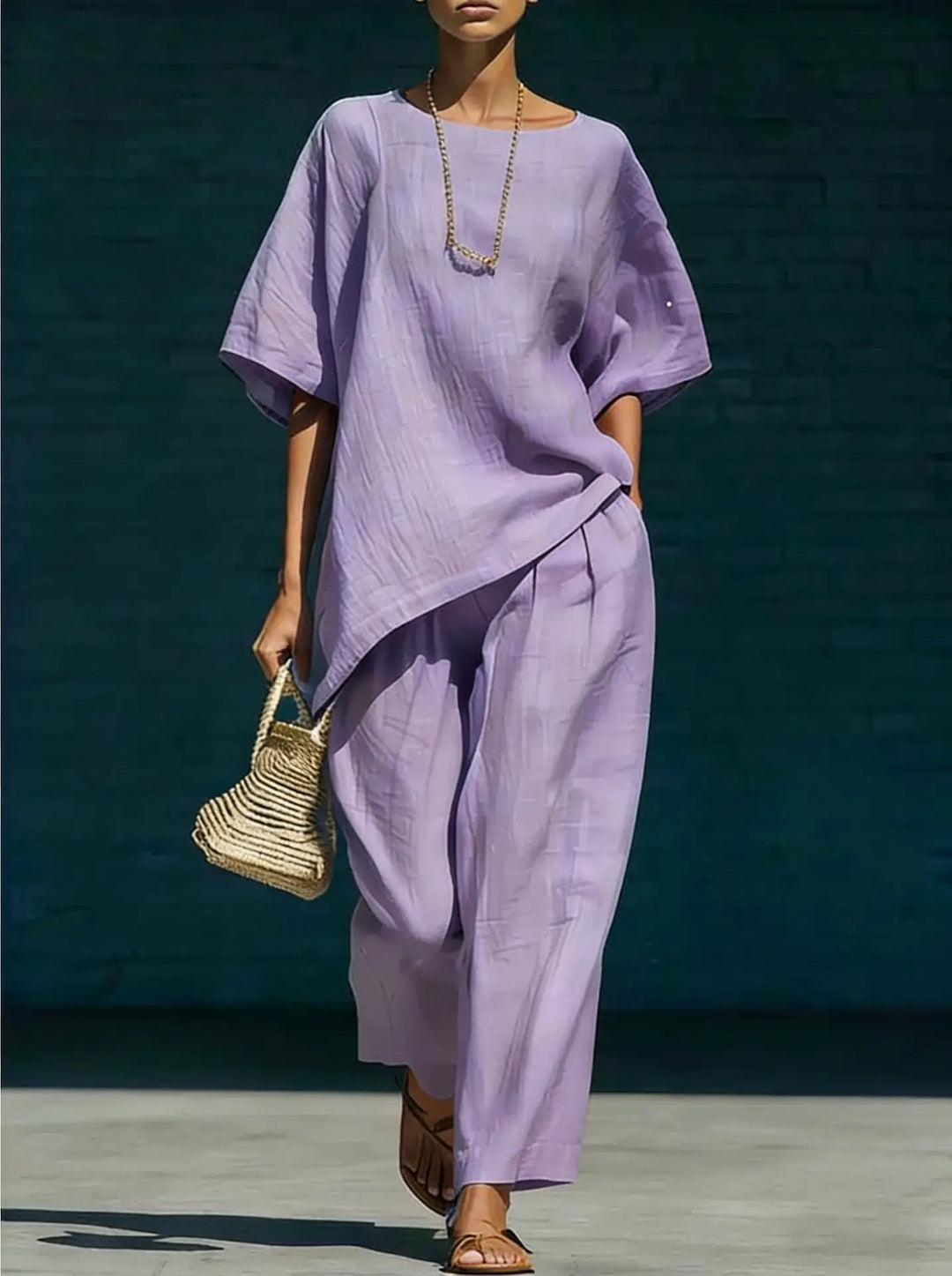 Ensemble Haut Ample et Pantalon Femme