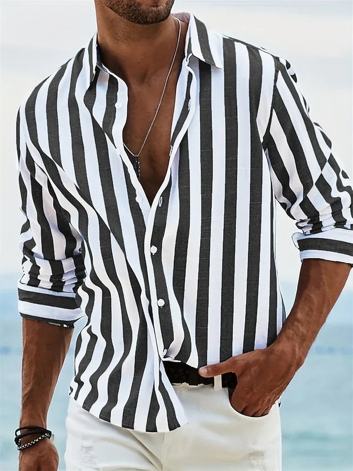 Chemise Rayée Casual Homme