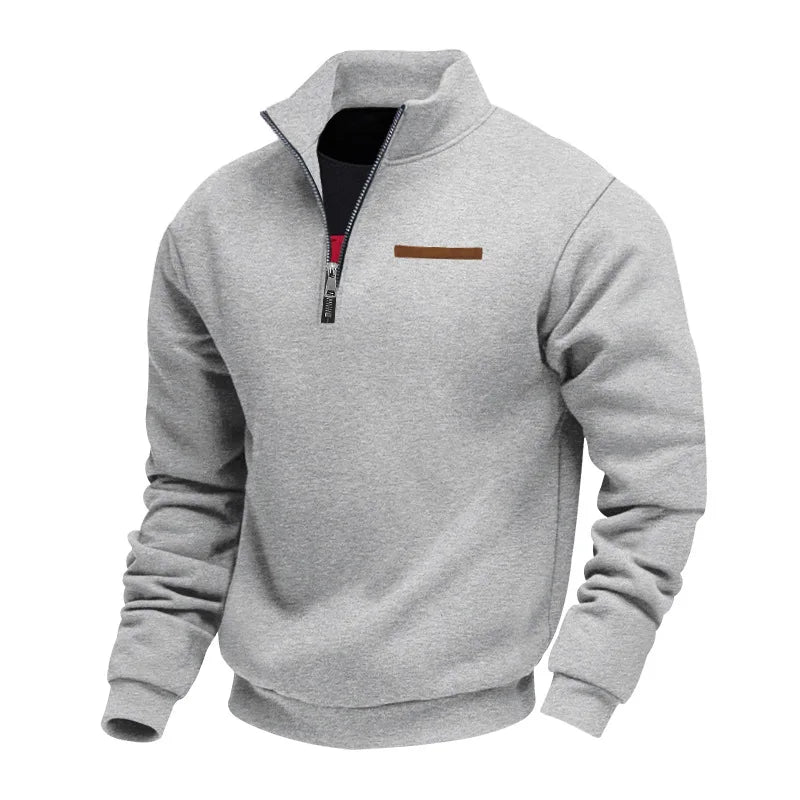 Sweat à Col Montant Zippé Homme