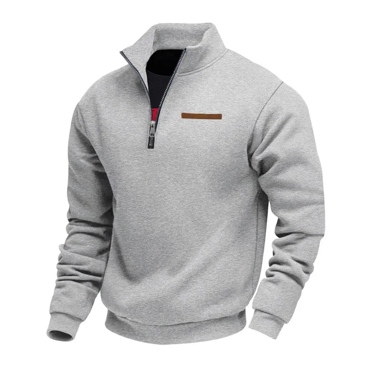 Sweat à Col Montant Zippé Homme
