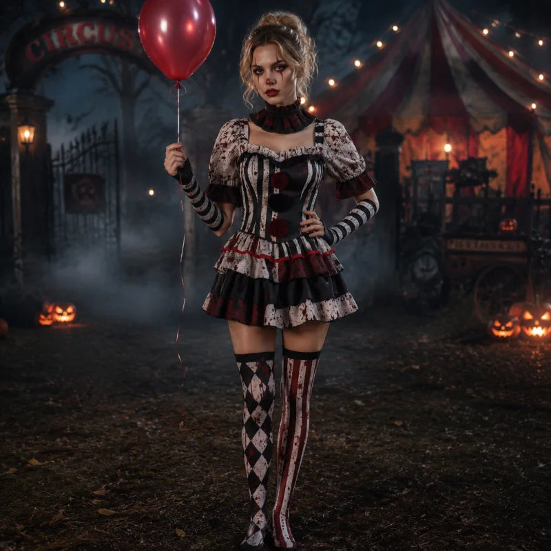 Déguisement De Clown D’horreur Halloween Femme