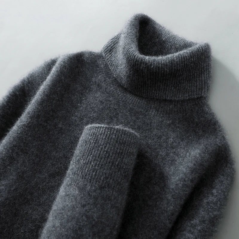 Pull Col Roulé en Maille Femme