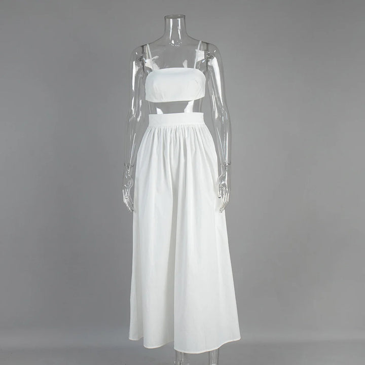 Ensemble Jupe Longue et Top Court Femme