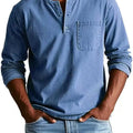 Men's Long-Sleeve Henley T-Shirt