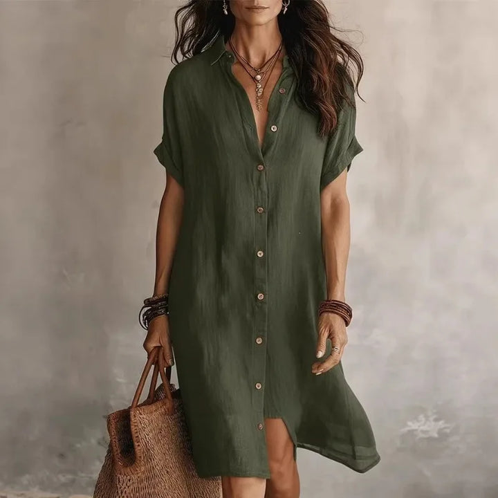 Robe Chemise Coupe Fluide Femme