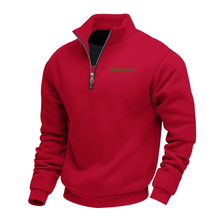 Sweat à Col Montant Zippé Homme
