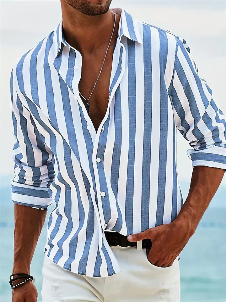 Chemise Rayée Élégante Homme