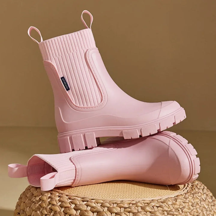 Bottines Chelsea à Semelle Crantée Femme