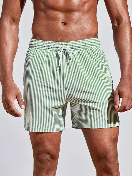Short de Bain Rayé Homme
