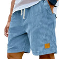 Short Côtelé Décontracté à Cordon Homme