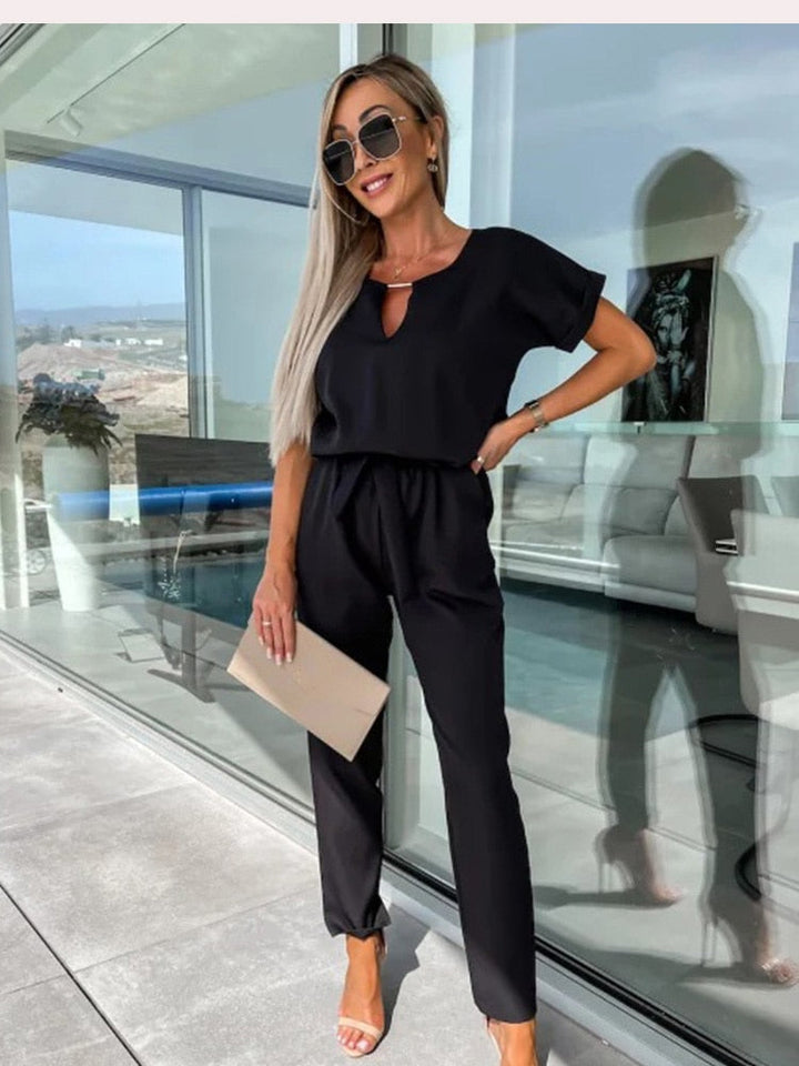 Ensemble Pantalon Ceinturé Femme