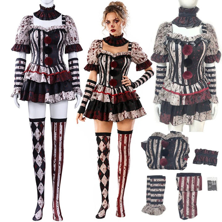 Déguisement De Clown D’horreur Halloween Femme