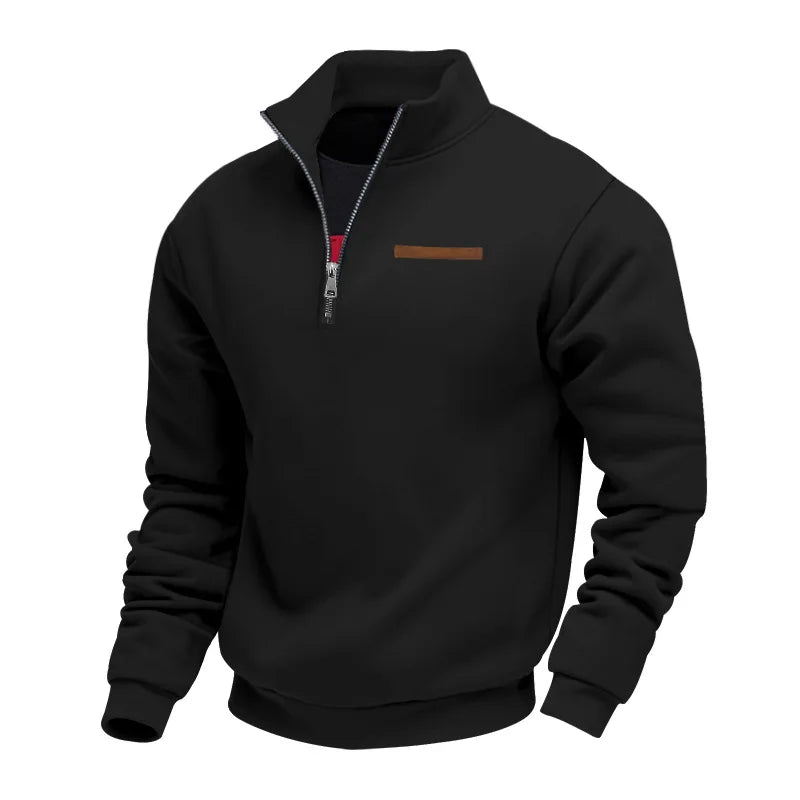 Sweat à Col Montant Zippé Homme