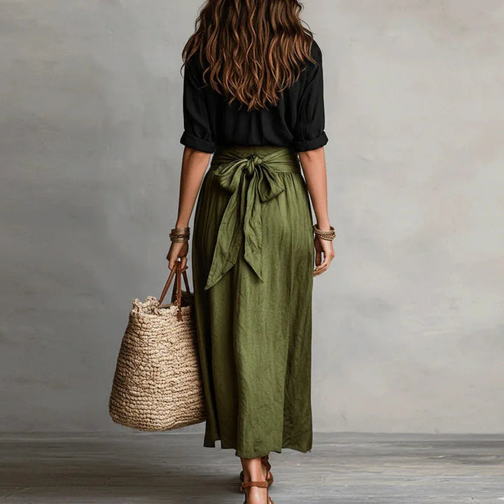 Ensemble Chemise et Jupe Midi Femme
