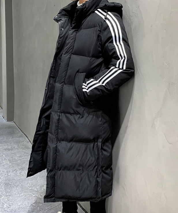 Doudoune Longue à Capuche Homme
