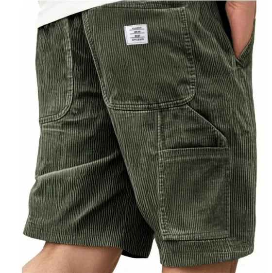 Short Cargo En Velours Côtelé Homme