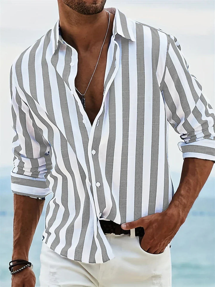 Chemise Rayée Casual Homme
