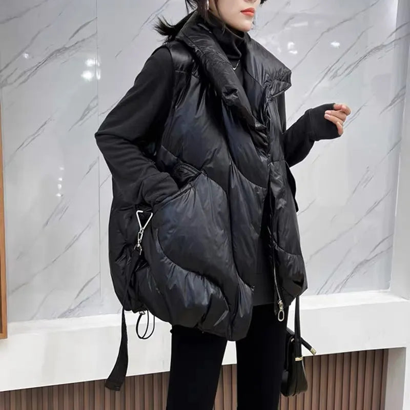 Gilet Matelassé Oversize Femme