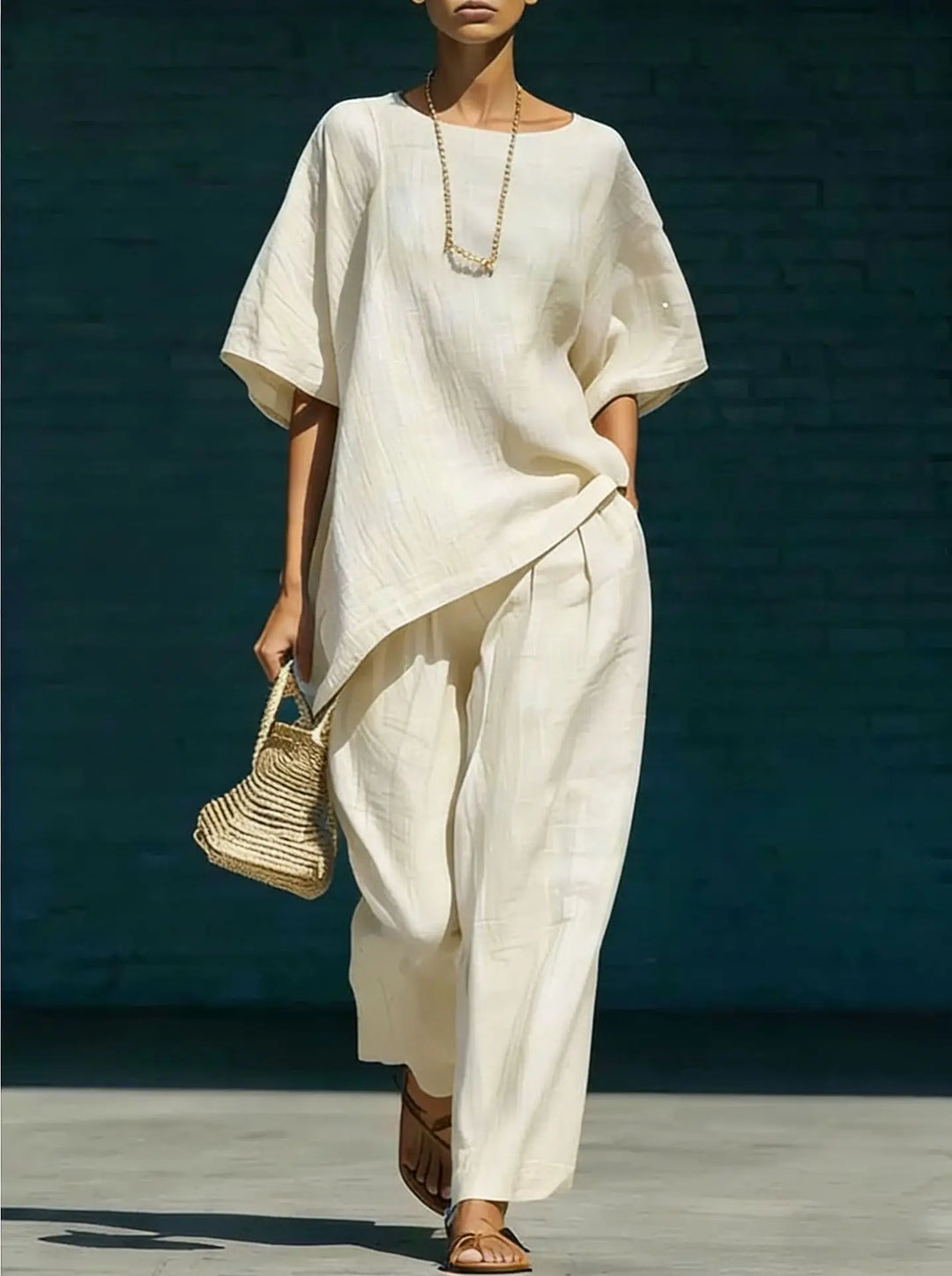 Ensemble Haut Ample et Pantalon Femme