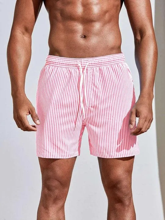 Short de Bain Rayé Homme