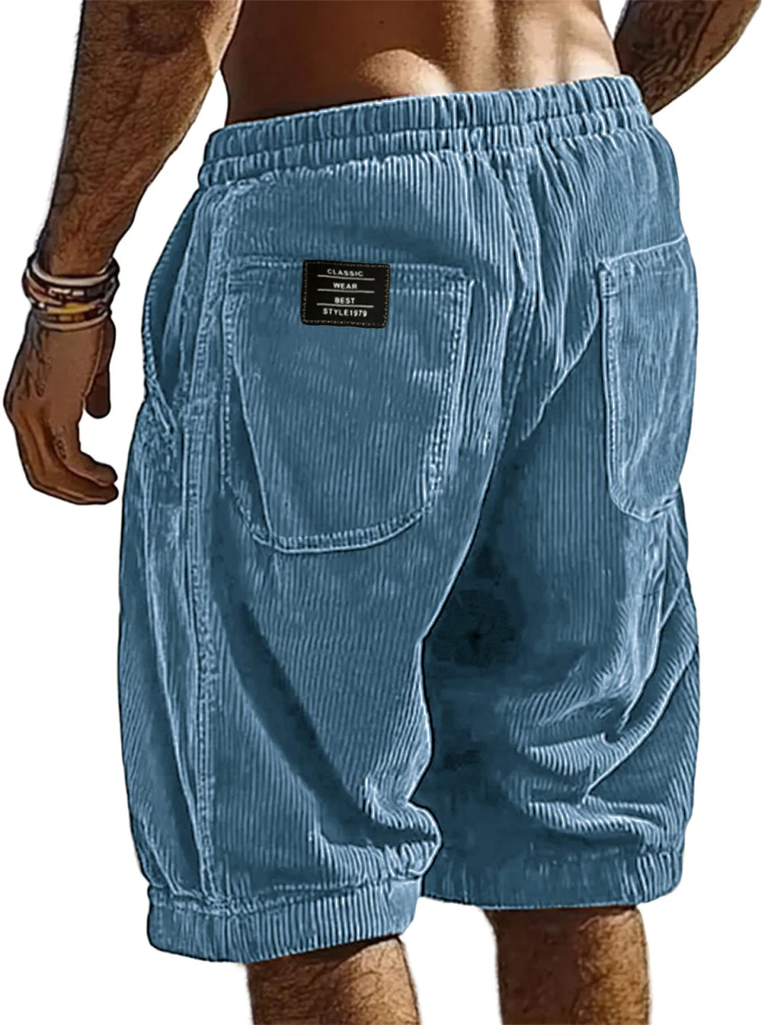 Short Décontracté à Taille Élastiquée Homme