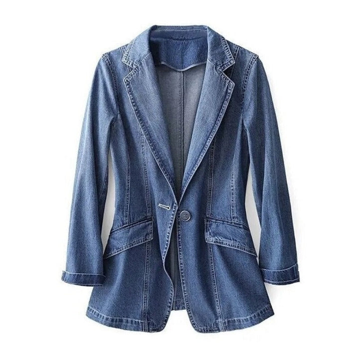 Blazer Cintré À Revers Crantés Femme