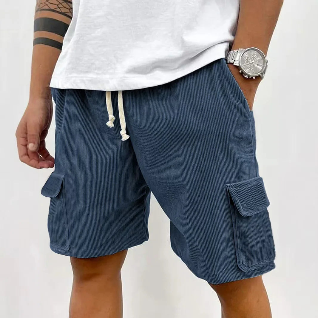 Short Cargo à Taille Élastiquée Homme