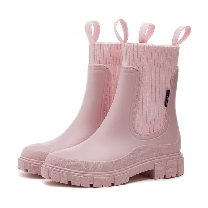 Bottines Chelsea à Semelle Crantée Femme