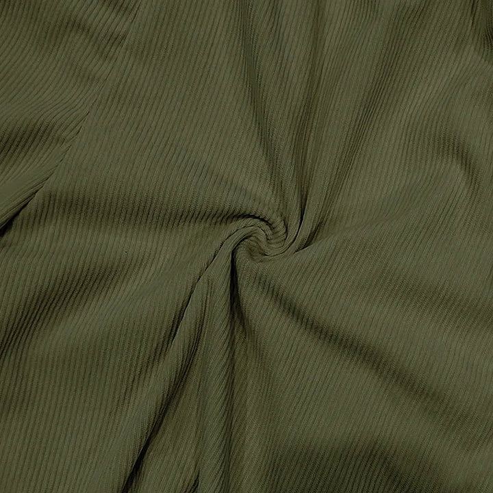 Short Côtelé à Taille Élastiquée Homme