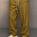 Pantalon Coupe Large à Taille Cordon Homme