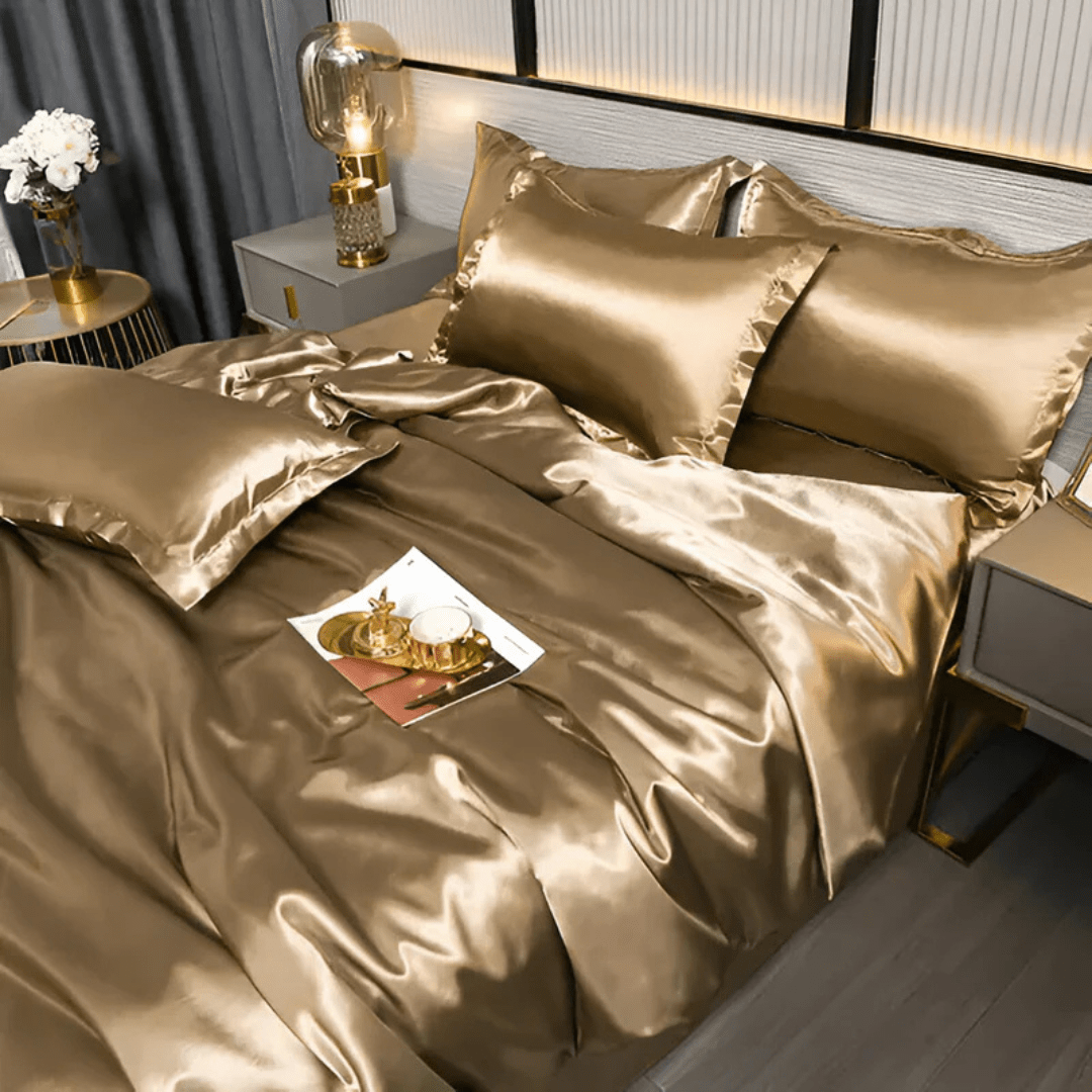 Parure de Lit à Finition Satinée