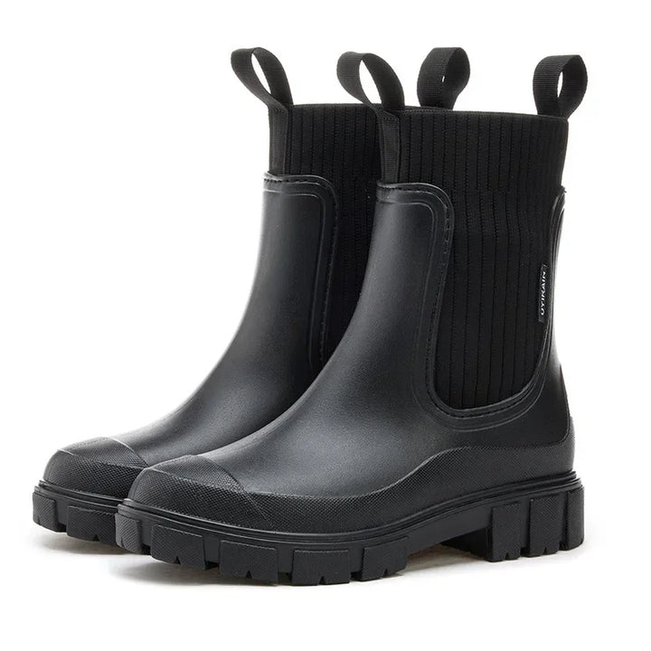 Bottines Chelsea à Semelle Crantée Femme